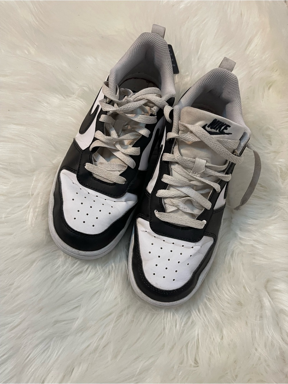 Nike Two-Tone Black and White Low-Profile Sneakers